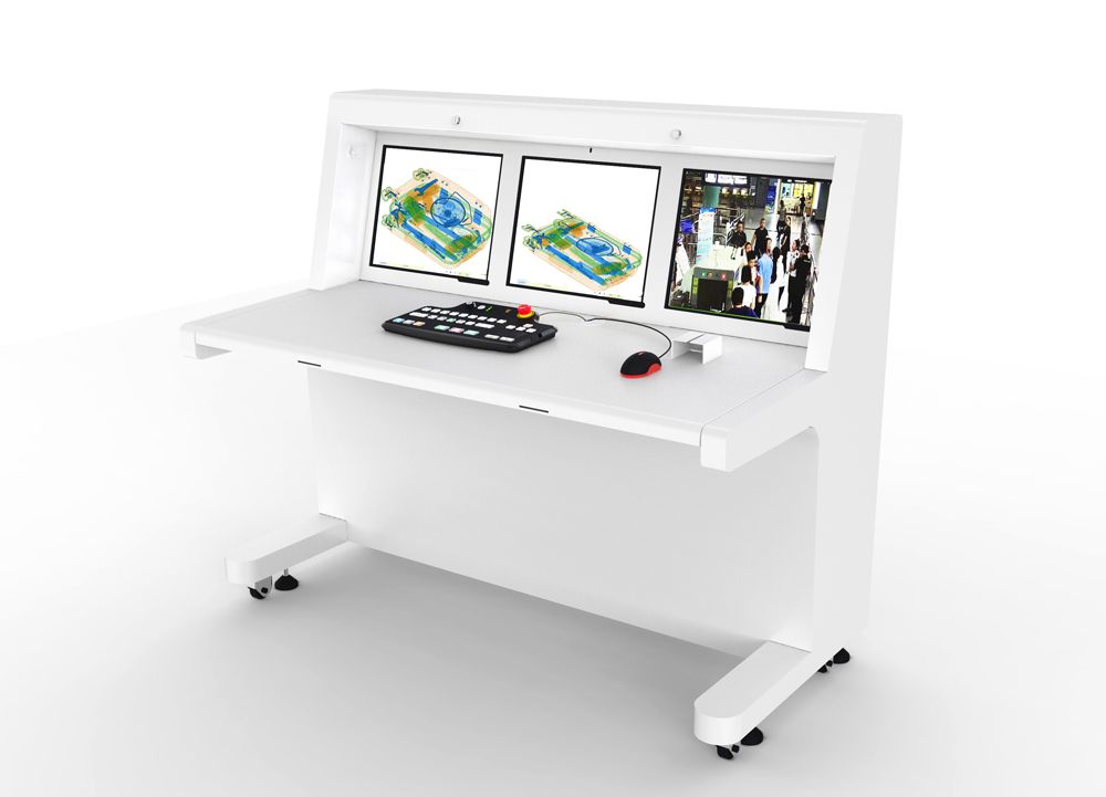 三聯雙視角監控操作臺