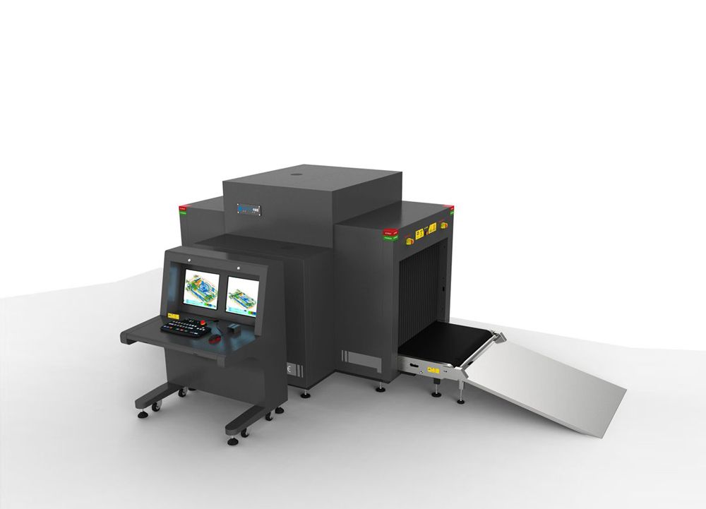 車載雙源雙視角多能量通道式安全檢查設備